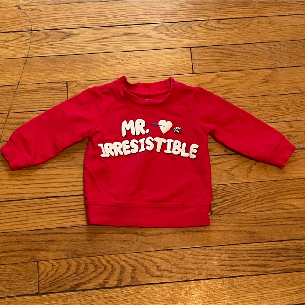 Carter's Red Cozy “Mr. Irresistible” Sweatshirt - Picture 2 of 7
